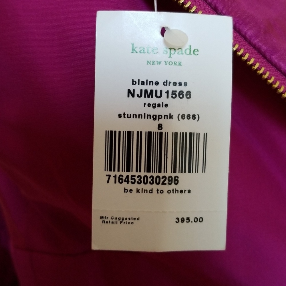 Kate Spade Blaine Dress in pink (magenta) size 8 - Picture 4 of 5